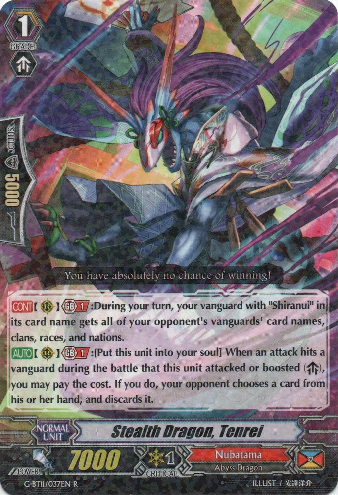 Image of Stealth Dragon, Tenrei (G-BT11/037EN) [Demonic Advent]