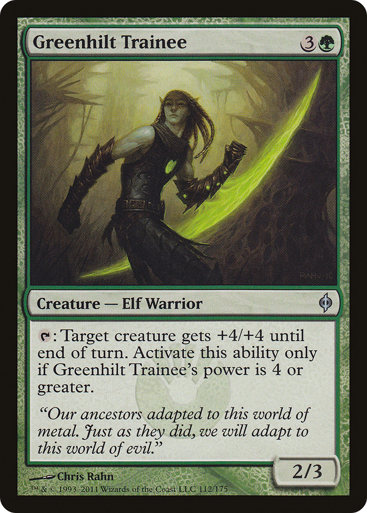 Image of Greenhilt Trainee [New Phyrexia]