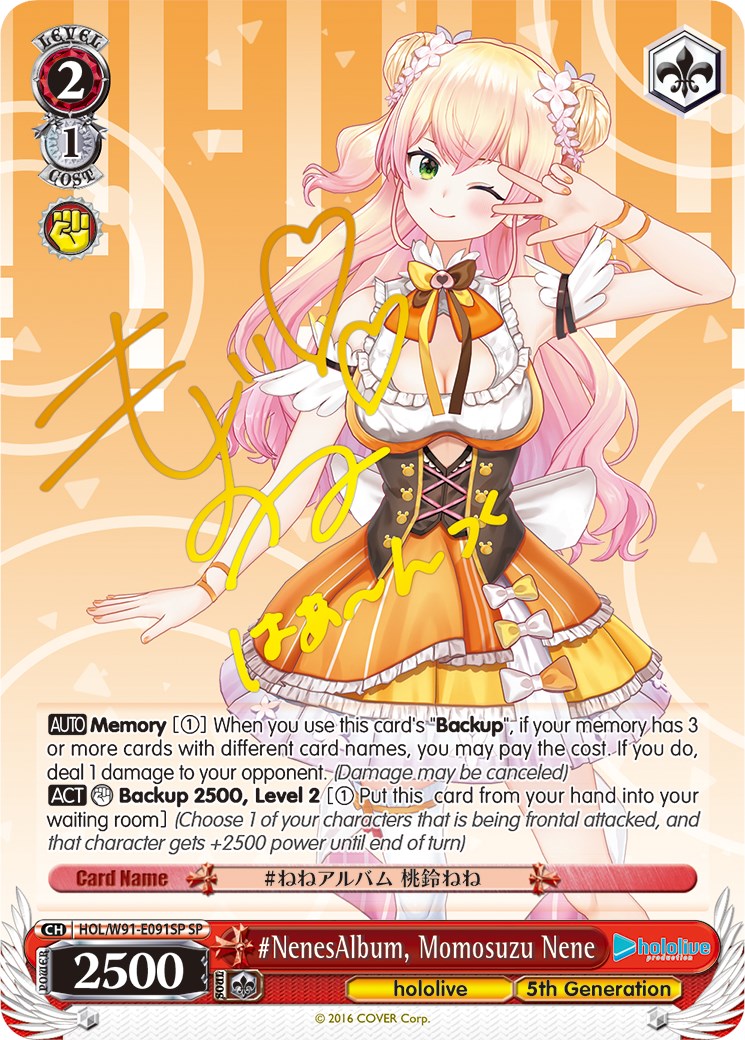 Image of #NenesAlbum, Momosuzu Nene (HOL/W91-E091SP SP) [hololive production]