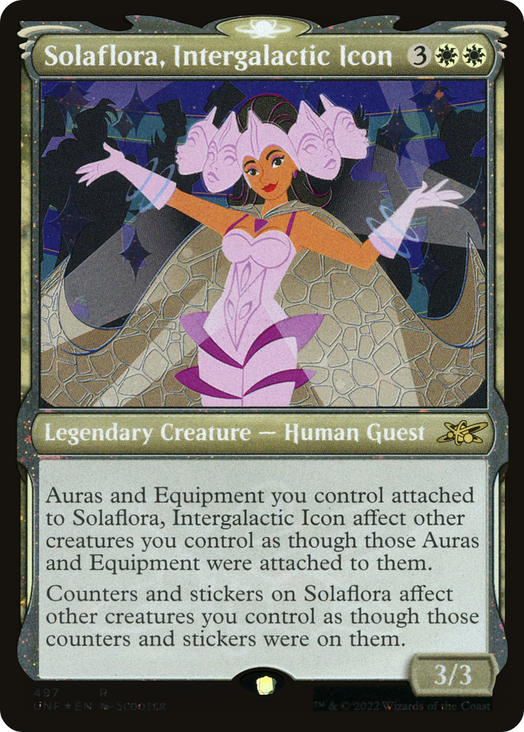 Image of Solaflora, Intergalactic Icon (Showcase) (Galaxy Foil) [Unfinity]