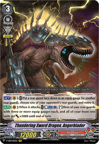 Image of Thundering Sword Dragon, Angerblader (V-EB09/001EN) [The Raging Tactics]