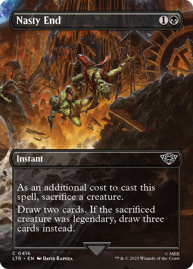 Image of Nasty End (Borderless Alternate Art) [The Lord of the Rings: Tales of Middle-Earth]