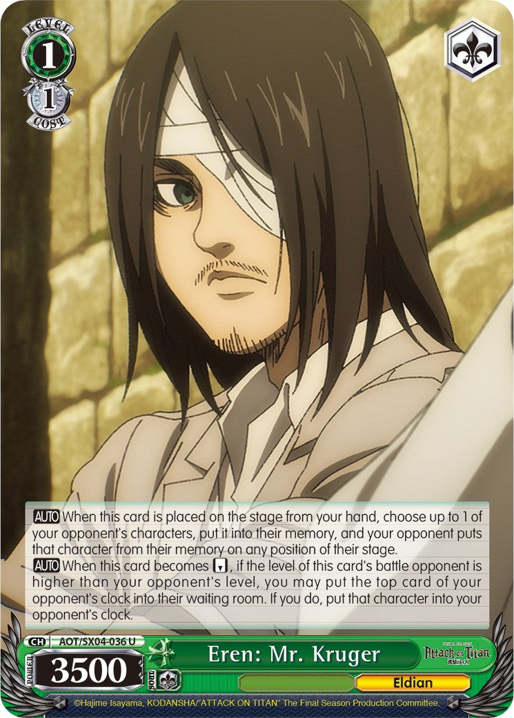 Image of Eren: Mr. Kruger [Attack On Titan: Final Season]