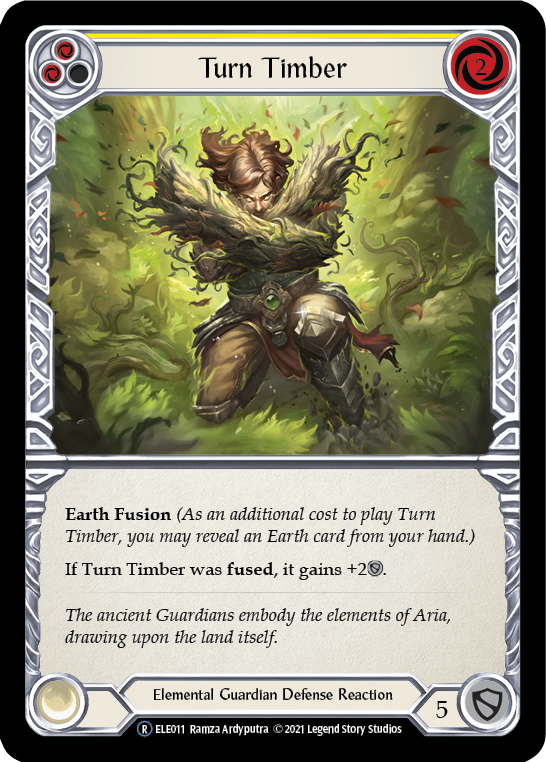 Image of Turn Timber (Yellow) [U-ELE011] (Tales of Aria Unlimited)  Unlimited Rainbow Foil