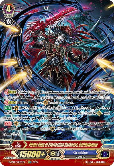 Image of Pirate King of Everlasting Darkness, Bartholomew (D-PS01/SR19EN) [P Clan Collection 2022]