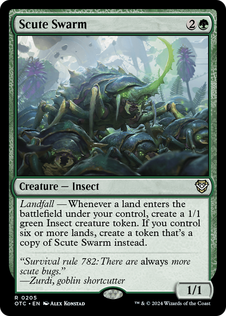 Image of Scute Swarm [Outlaws of Thunder Junction Commander]