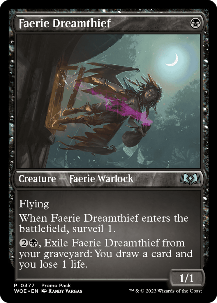 Image of Faerie Dreamthief (Promo Pack) [Wilds of Eldraine Promos]