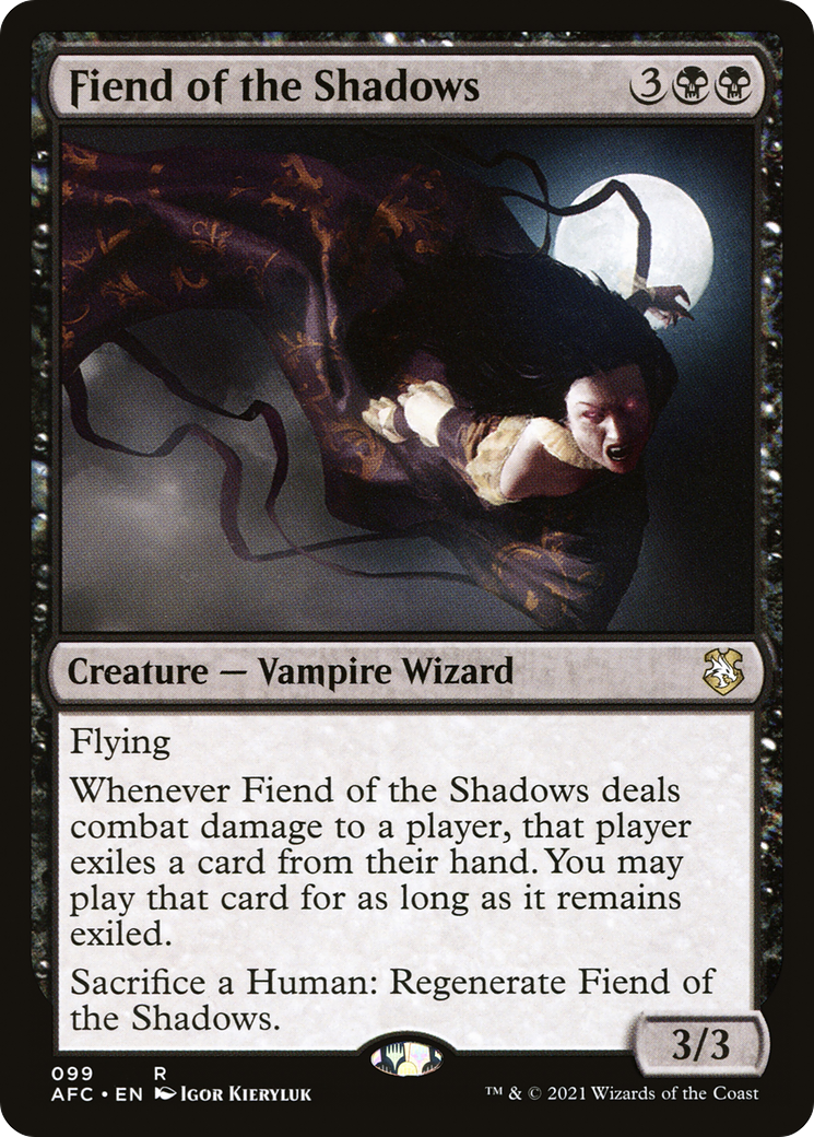 Image of Fiend of the Shadows [Dungeons & Dragons: Adventures in the Forgotten Realms Commander]