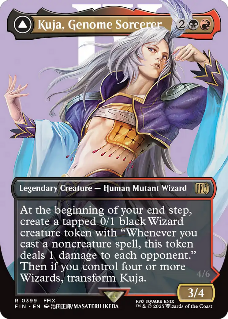 Image of Kuja, Genome Sorcerer // Trance Kuja, Fate Defied (Borderless) [FINAL FANTASY]