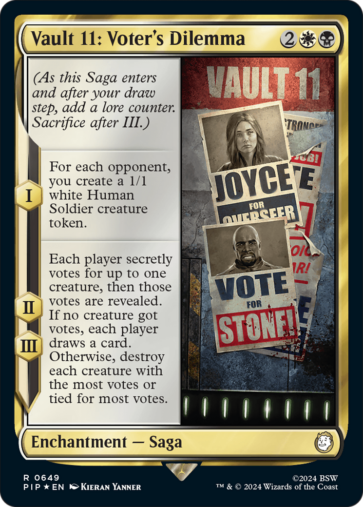 Image of Vault 11: Voter's Dilemna (Surge Foil) [Fallout]
