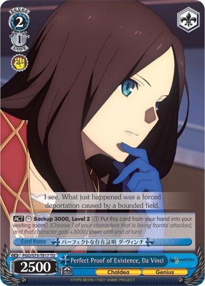 Image of Perfect Proof of Existence, Da Vinci (FGO/S75-TE17 TD) [Fate/Grand Order Absolute Demonic Front: Babylonia]