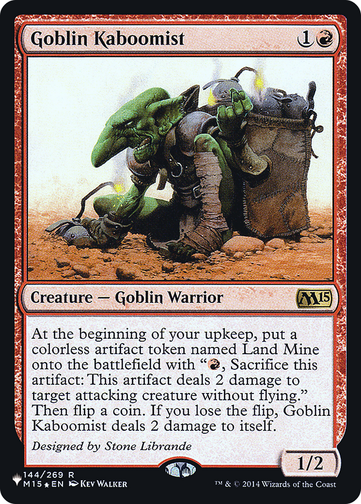 Image of Goblin Kaboomist [Secret Lair: Heads I Win, Tails You Lose]