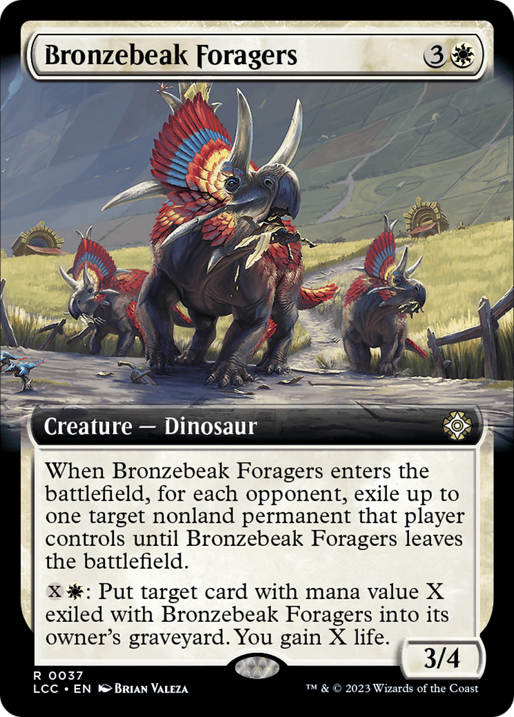 Image of Bronzebeak Foragers (Extended Art) [The Lost Caverns of Ixalan Commander]