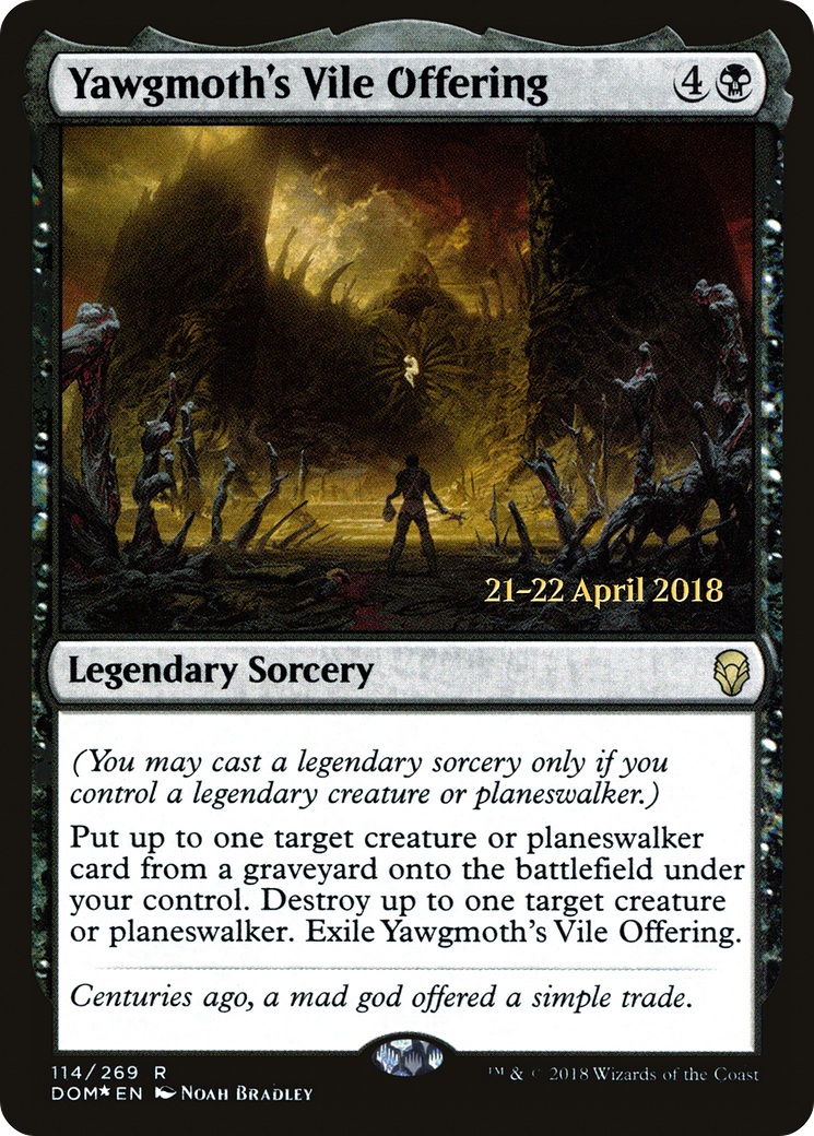 Image of Yawgmoth's Vile Offering [Dominaria Prerelease Promos]