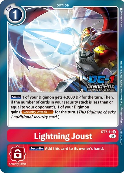 Image of Lightning Joust [ST7-11] (Grand Prix 2022) [Starter Deck: Gallantmon]