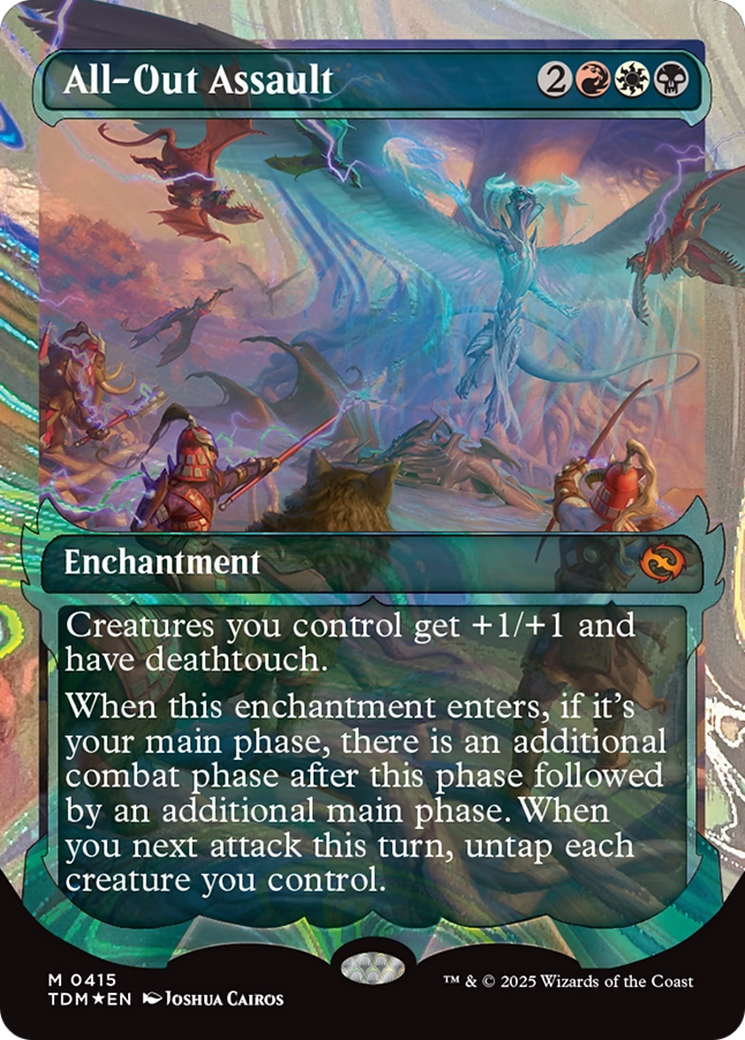 Image of All-Out Assault (Showcase) (Halo Foil) [Tarkir: Dragonstorm]