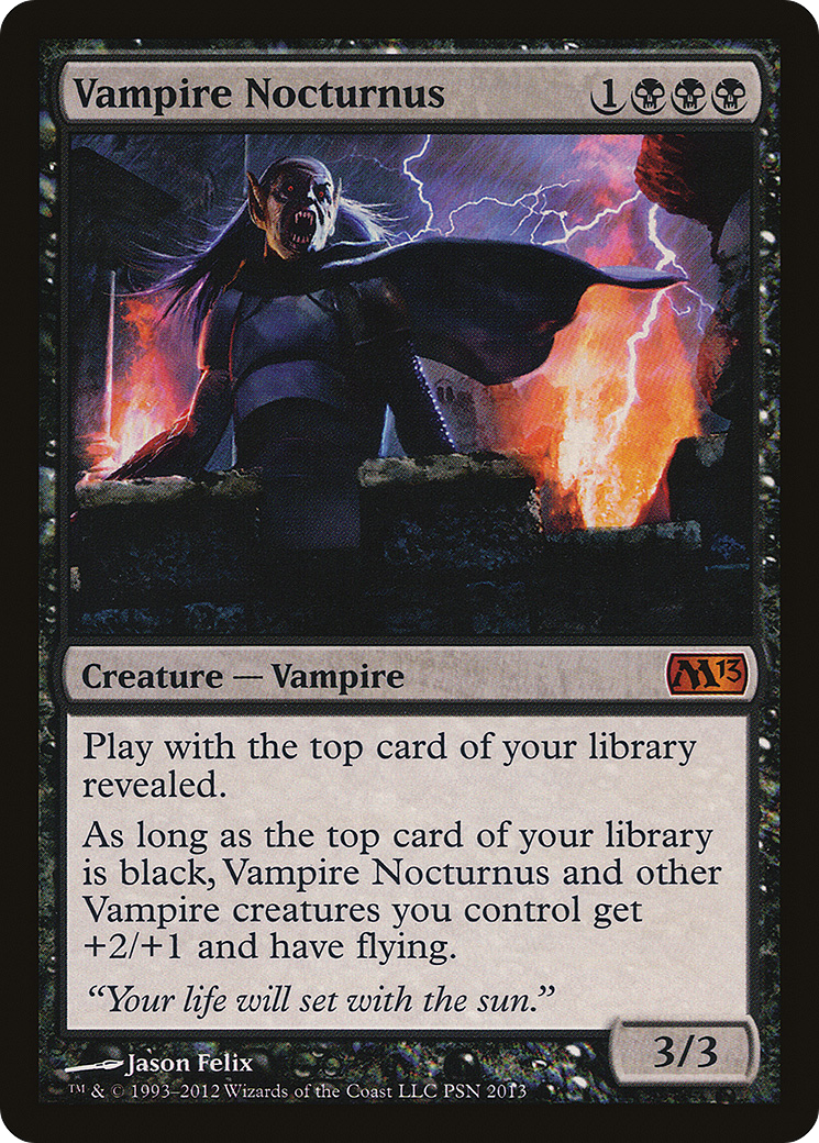 Image of Vampire Nocturnus (Duels of the Planeswalkers Promos) [Duels of the Planeswalkers Promos 2012]