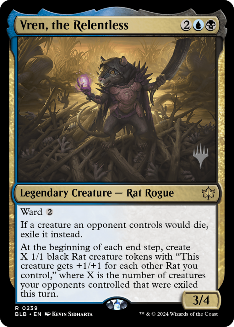 Image of Vren, the Relentless (Promo Pack) [Bloomburrow Promos]