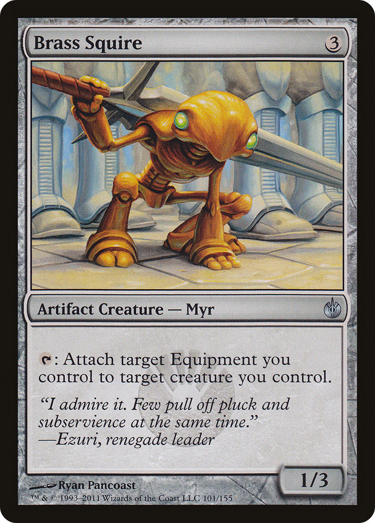 Image of Brass Squire [Mirrodin Besieged]
