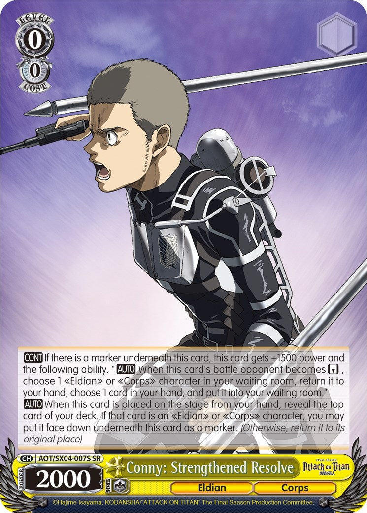 Image of Conny: Strengthened Resolve (Foil) [Attack On Titan: Final Season]