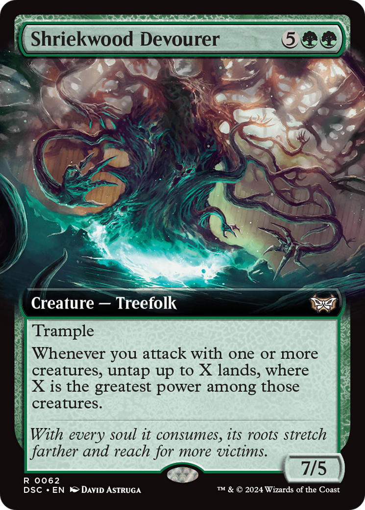 Image of Shriekwood Devourer (Extended Art) [Duskmourn: House of Horror Commander]