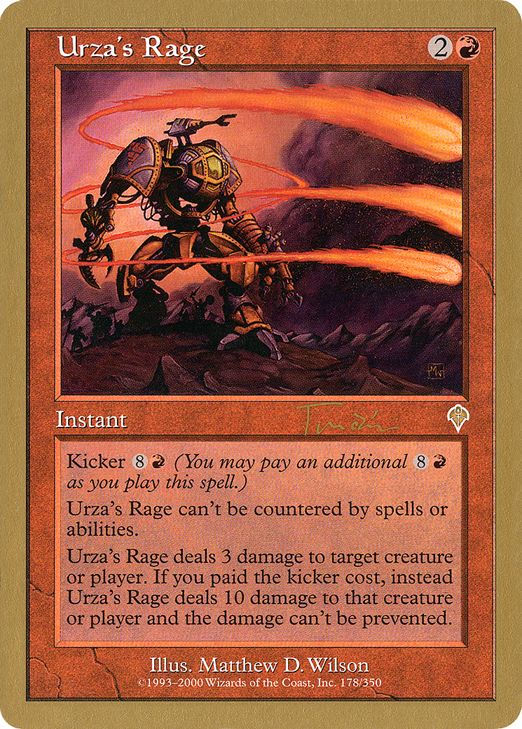 Image of Urza's Rage (Jan Tomcani) [World Championship Decks 2001]