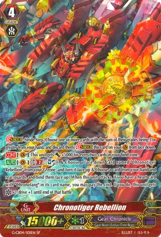 Image of Chronotiger Rebellion (G-CB04/S01EN) [Gear of Fate]
