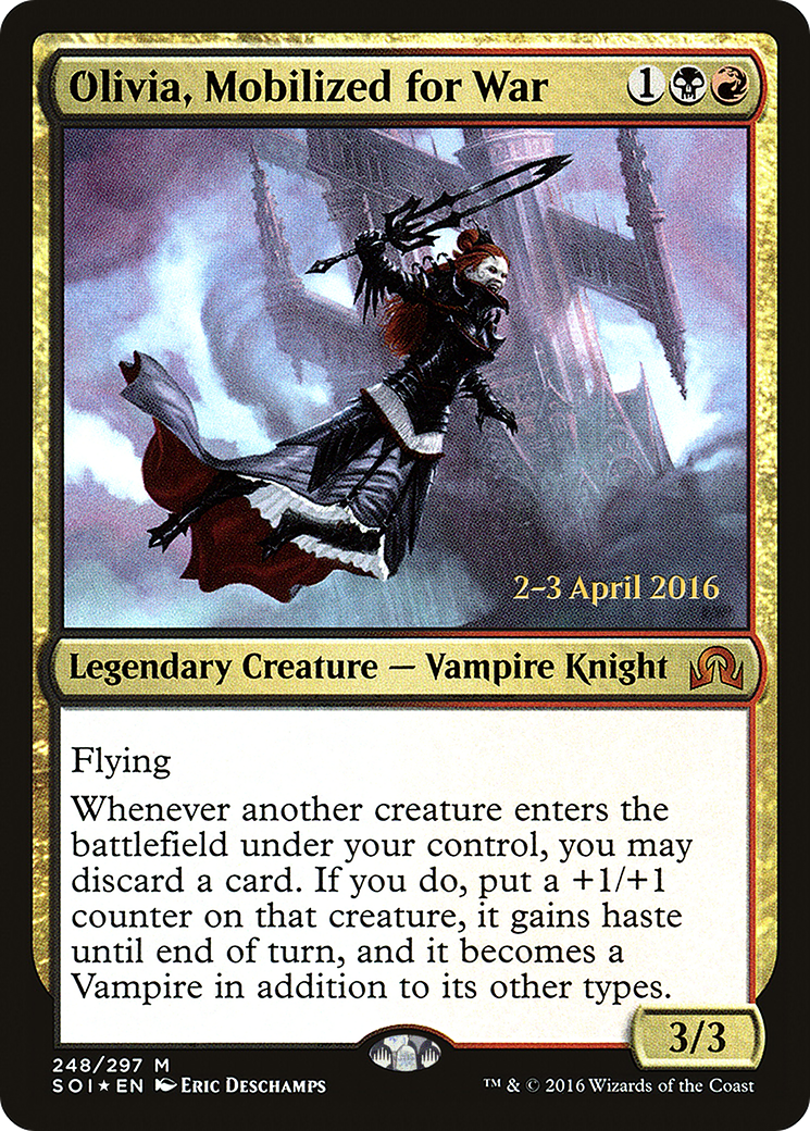Image of Olivia, Mobilized for War [Shadows over Innistrad Prerelease Promos]