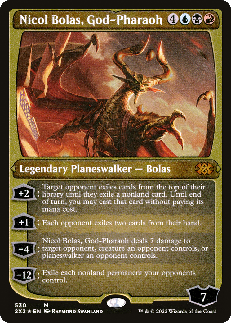 Image of Nicol Bolas, God-Pharaoh (Foil Etched) [Double Masters 2022]
