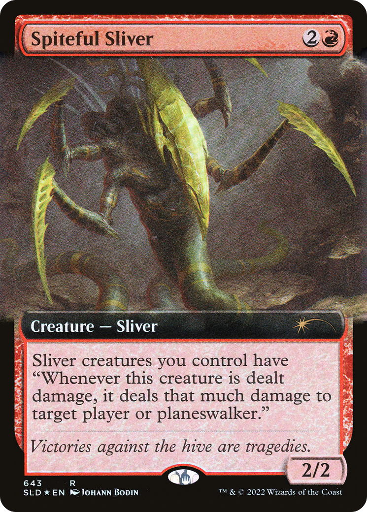 Image of Spiteful Sliver (Extended Art) [Secret Lair Drop Promos]
