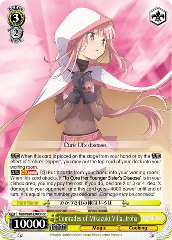 Comrades of Mikazuki Villa, Iroha (MR/W80-E003 RR) [Magia Record: Puella Magi Madoka Magica [Side Story] (Anime)]