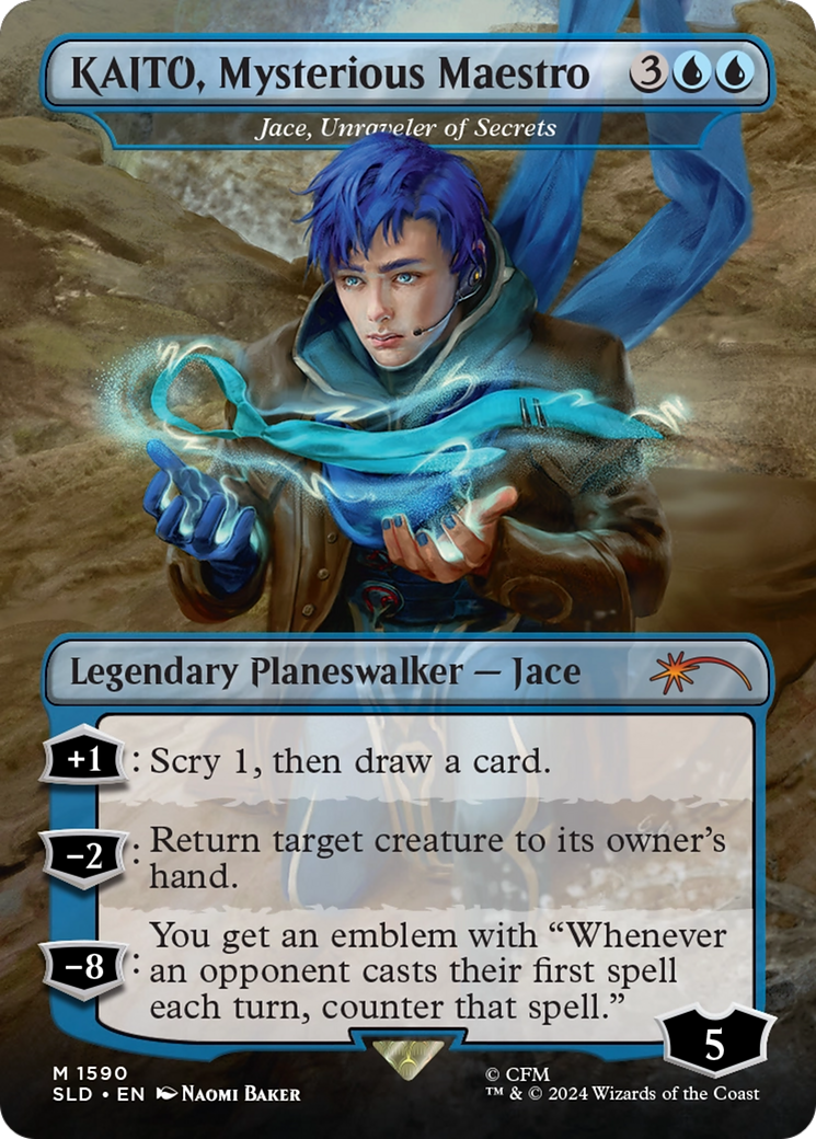 Image of KAITO, Mysterious Maestro - Jace, Unraveler of Secrets (Japanese) [Secret Lair Drop Series]