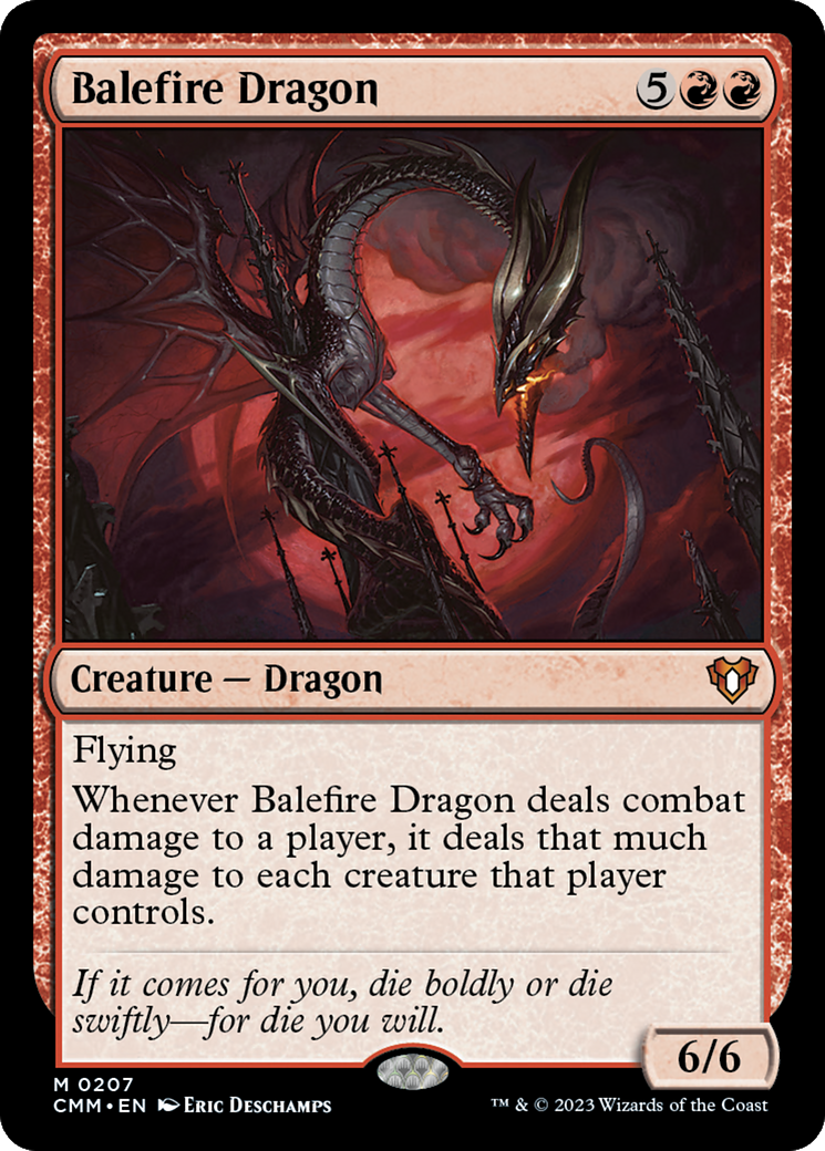 Image of Balefire Dragon [Commander Masters]
