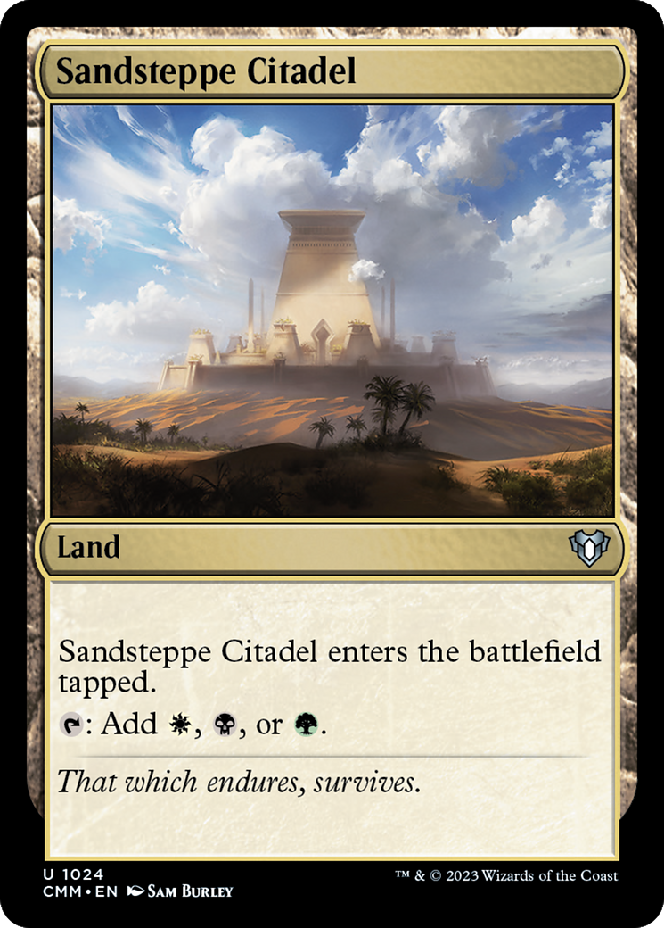 Image of Sandsteppe Citadel [Commander Masters]