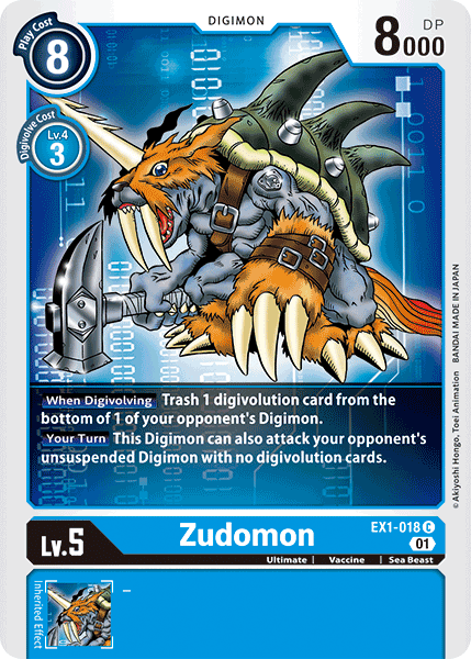 Image of Zudomon [EX1-018] [Classic Collection]
