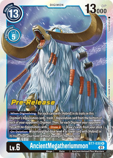 Image of AncientMegatheriummon [BT7-030] [Next Adventure Pre-Release Cards]