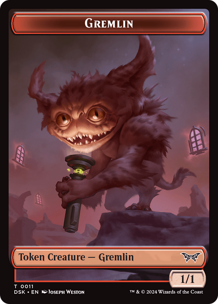 Image of Gremlin Token [Duskmourn: House of Horror Tokens]