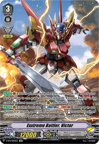 Image of Exxtreme Battler, Victor (V-BT11/SP03EN) [Storm of the Blue Cavalry]