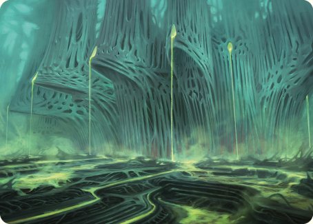 Image of Swamp Art Card [Phyrexia: All Will Be One Art Series]