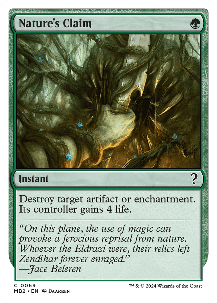 Image of Nature's Claim (White Border) [Mystery Booster 2]