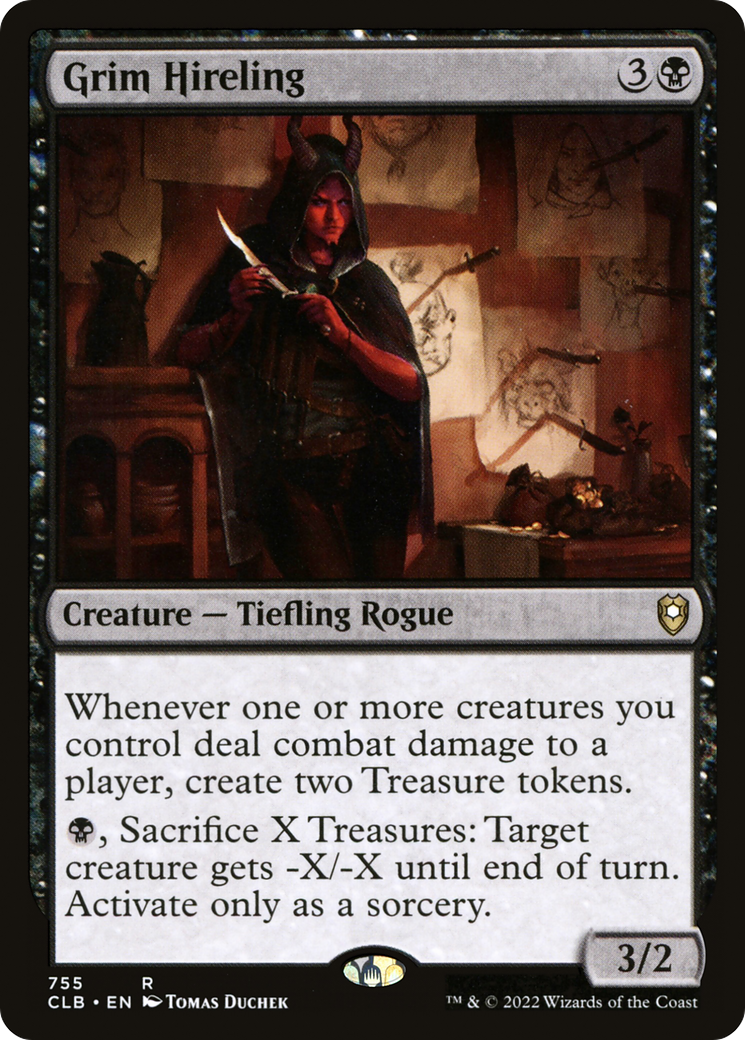 Image of Grim Hireling [Commander Legends: Battle for Baldur's Gate]