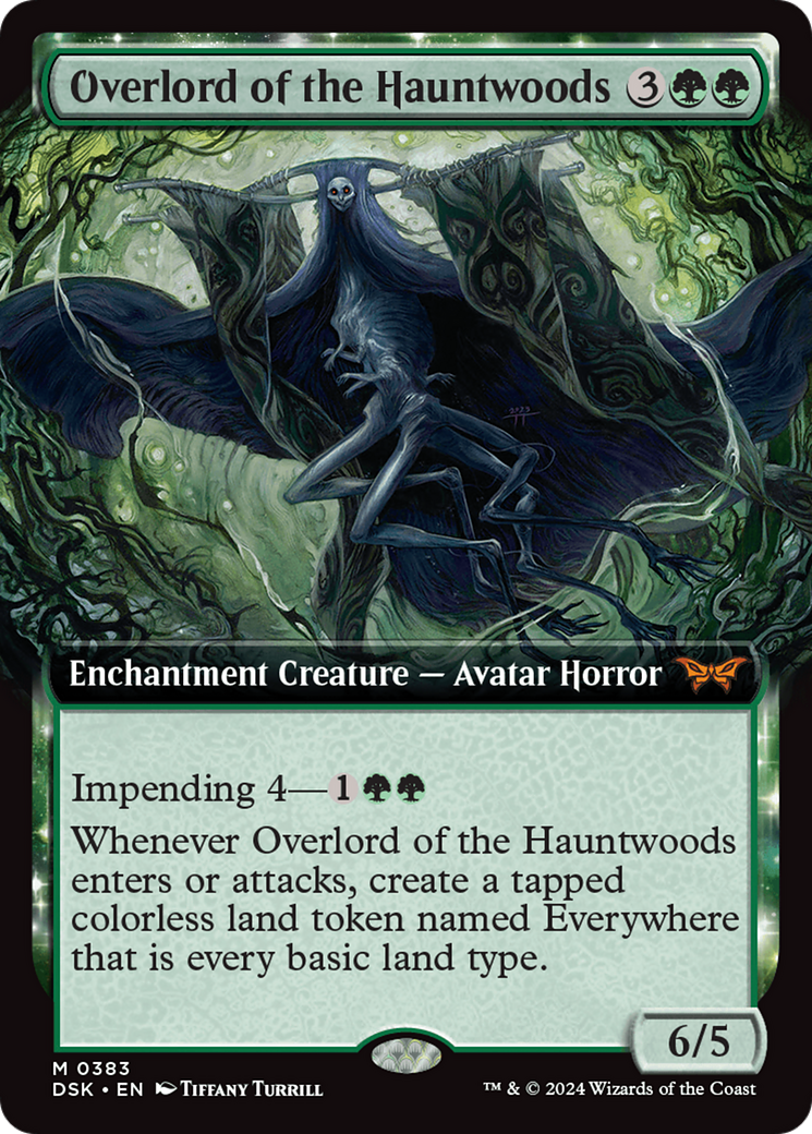 Image of Overlord of the Hauntwoods (Extended Art) [Duskmourn: House of Horror]