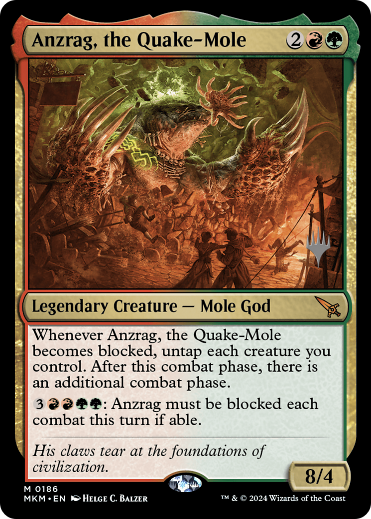 Image of Anzrag, the Quake-Mole (Promo Pack) [Murders at Karlov Manor Promos]