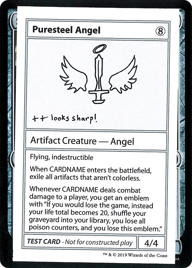 Image of Puresteel Angel (2021 Edition) [Mystery Booster Playtest Cards]