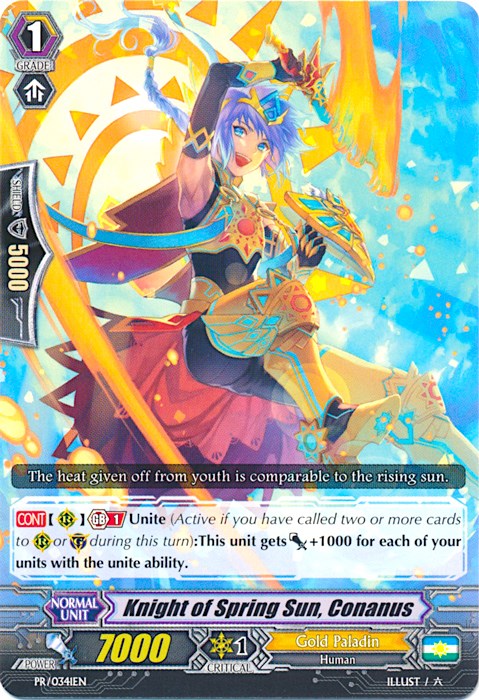 Image of Knight ofring Sun, Conanus (PR/0341EN) [Promo Cards]