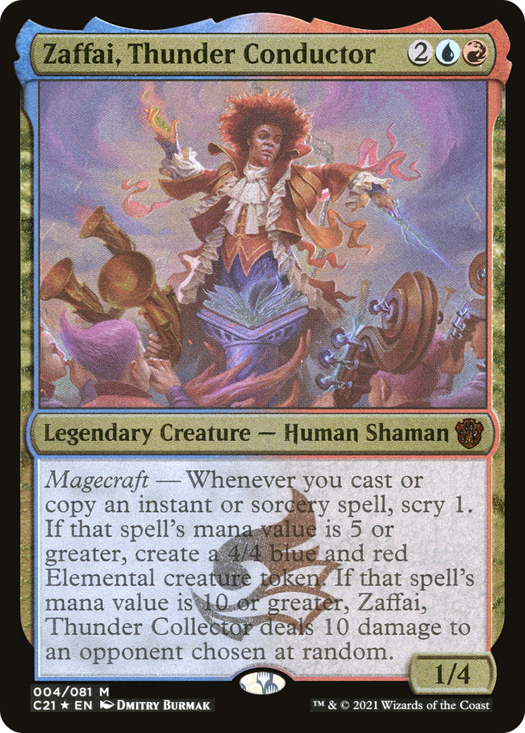 Image of Zaffai, Thunder Conductor (Display Commander) [Commander 2021]