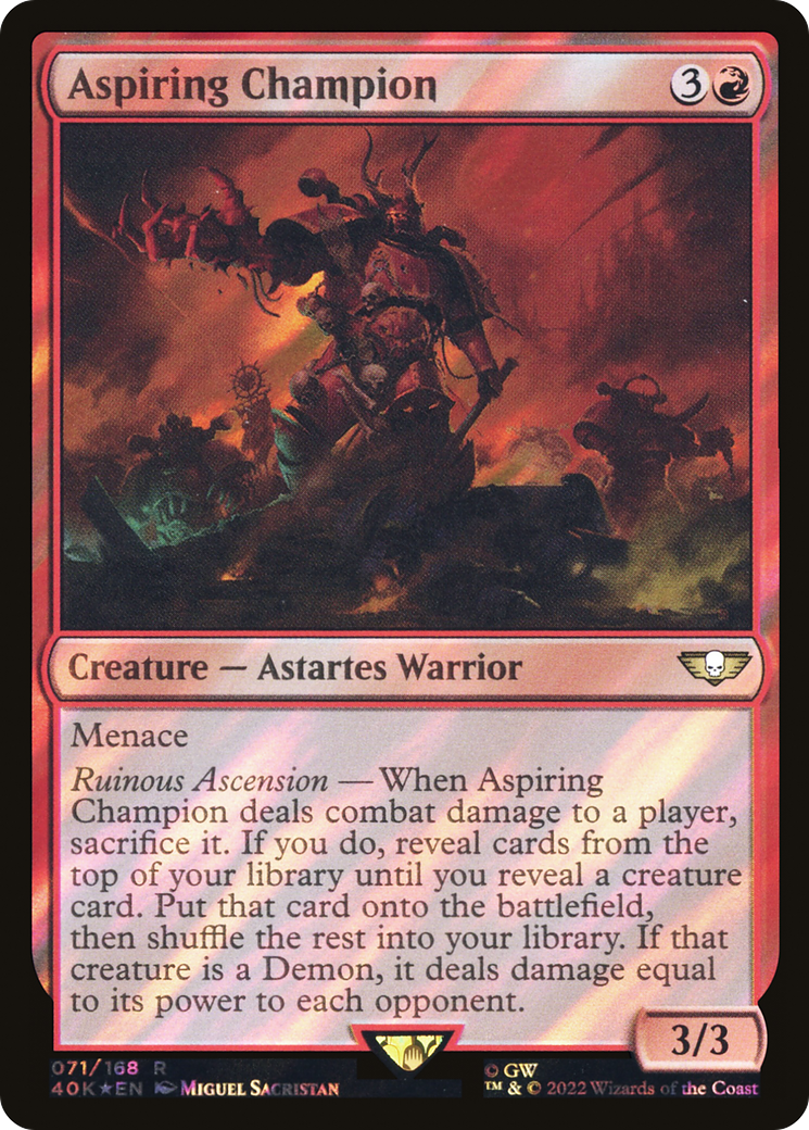 Image of Aspiring Champion (Surge Foil) [Warhammer 40,000]