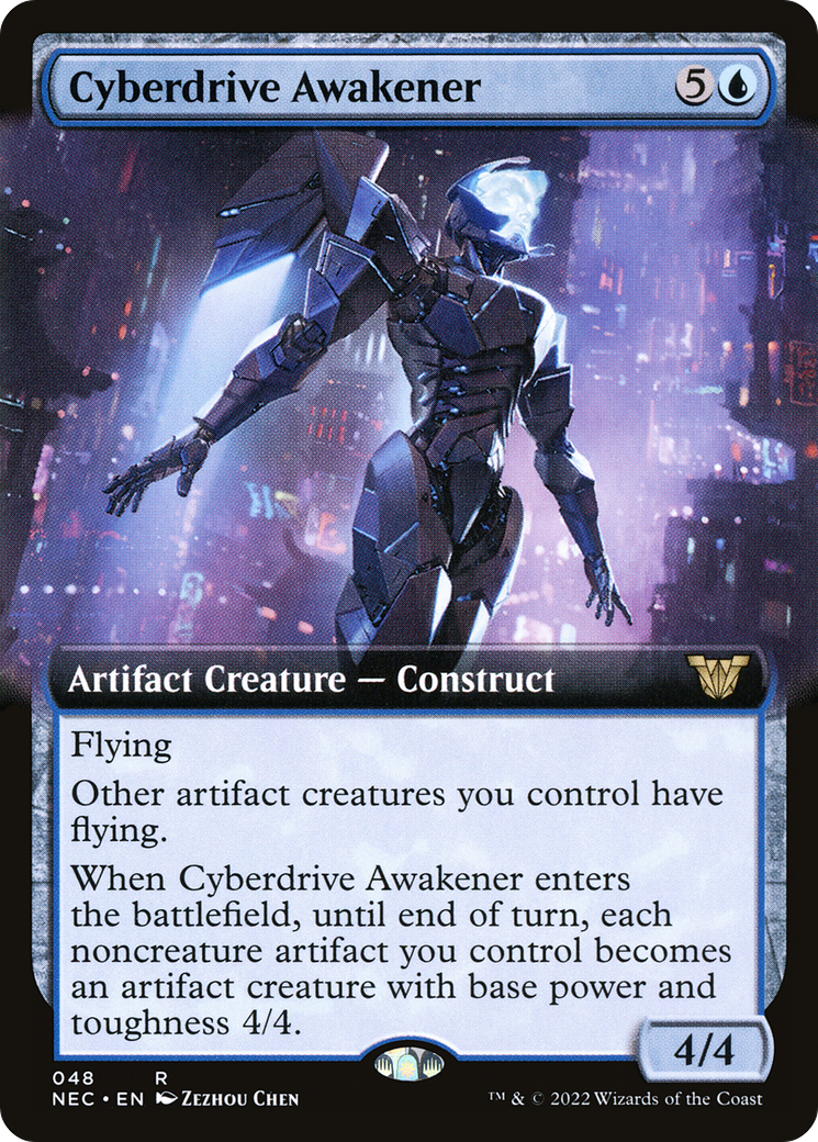 Image of Cyberdrive Awakener (Extended Art) [Kamigawa: Neon Dynasty Commander]