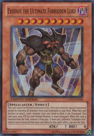 Image of Exodius the Ultimate Forbidden Lord [CT07-EN024] Super Rare