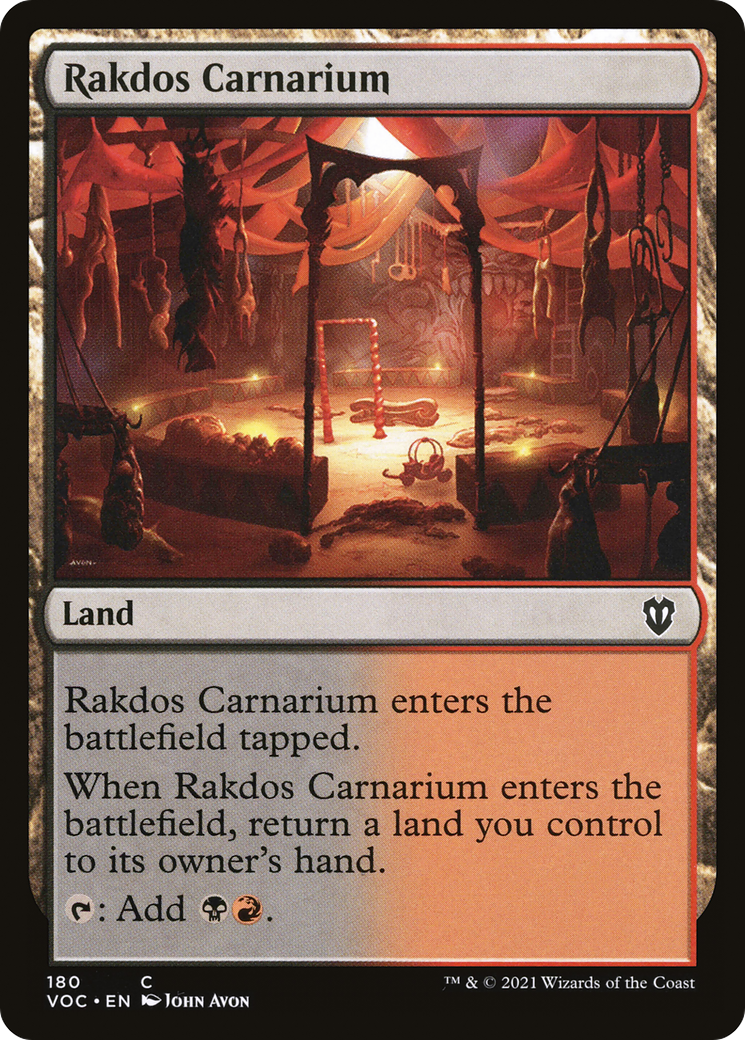 Image of Rakdos Carnarium [Innistrad: Crimson Vow Commander]